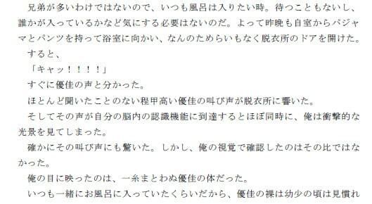 妹の裸を見てしまったことをきっかけに妹と肉体関係を持った夜のサンプル画像2