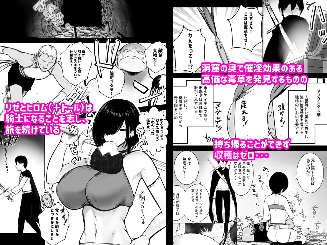 エロ漫画女騎士リゼは今宵も間男に抱かれる2フェラdmm18fanzaの画像