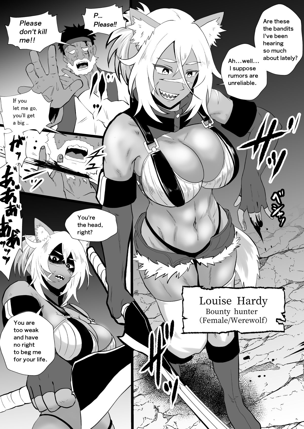 LOUISE THE BOUNTY HUNTER！！ whose body was stolen by bandits and used as a stupid whore through personality excretion._2