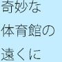 奇妙な白っぽい体育館の遠くに