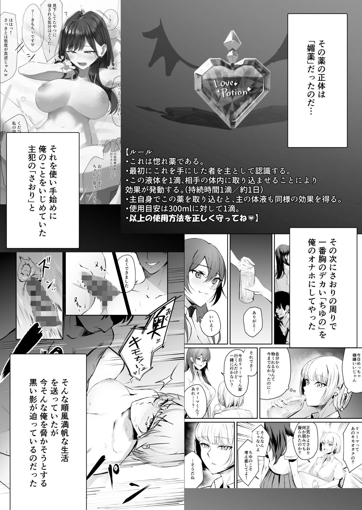 エロマンガカースト下位だった俺が、最強の媚薬を手に入れヤリまくる3中出しdmm18fanzaの画像