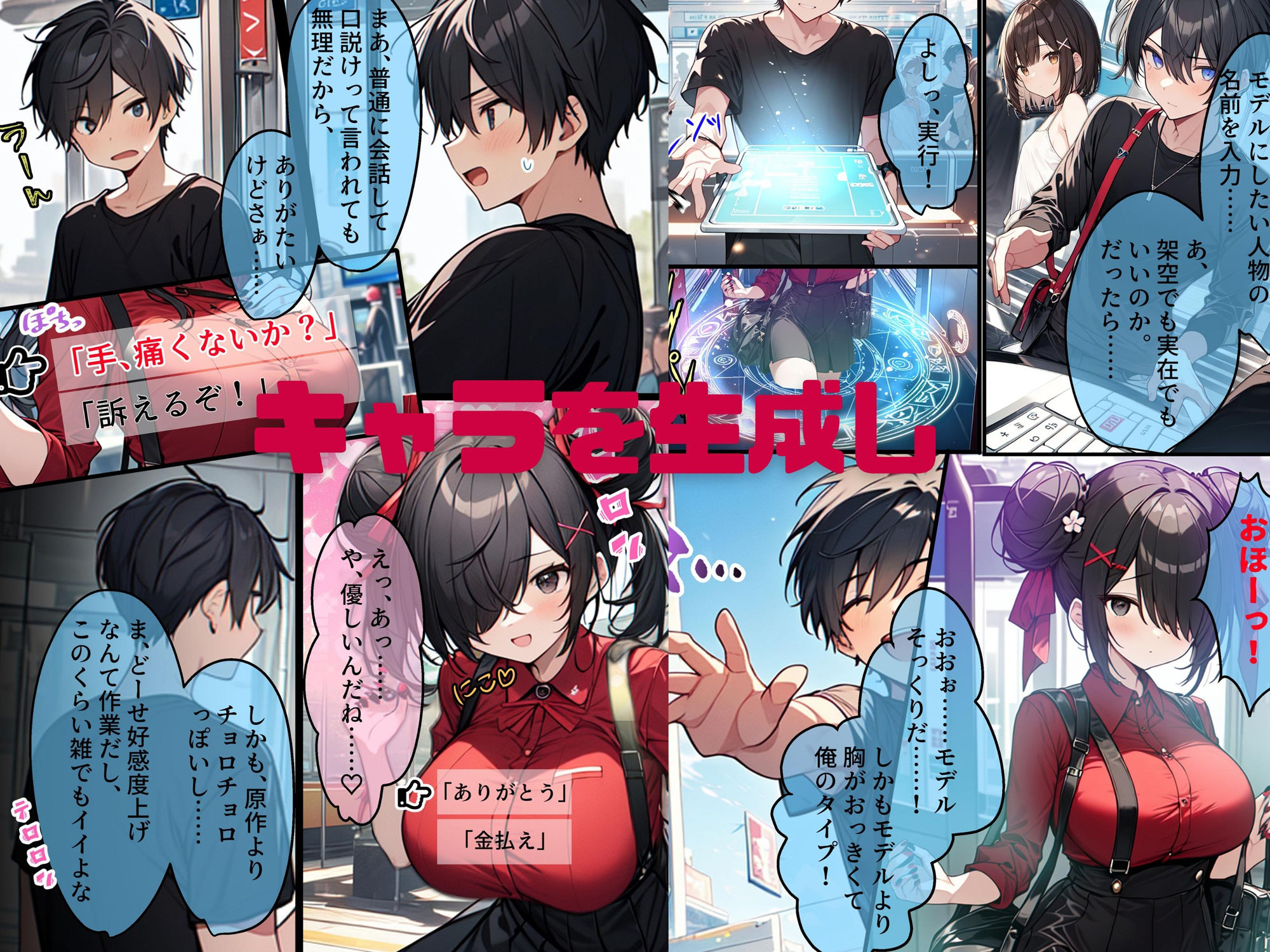 エロ漫画AI GIRL OVERDOSE〜理想のヒロインたちとエッチしまくれるギャルゲーをプレイしていたらVR版βテスターに。大量のヒロインたちに襲われて悶絶してたら真実の愛を見つけて†昇天†絶頂セックス…ハーレムdmm18fanzaの画像