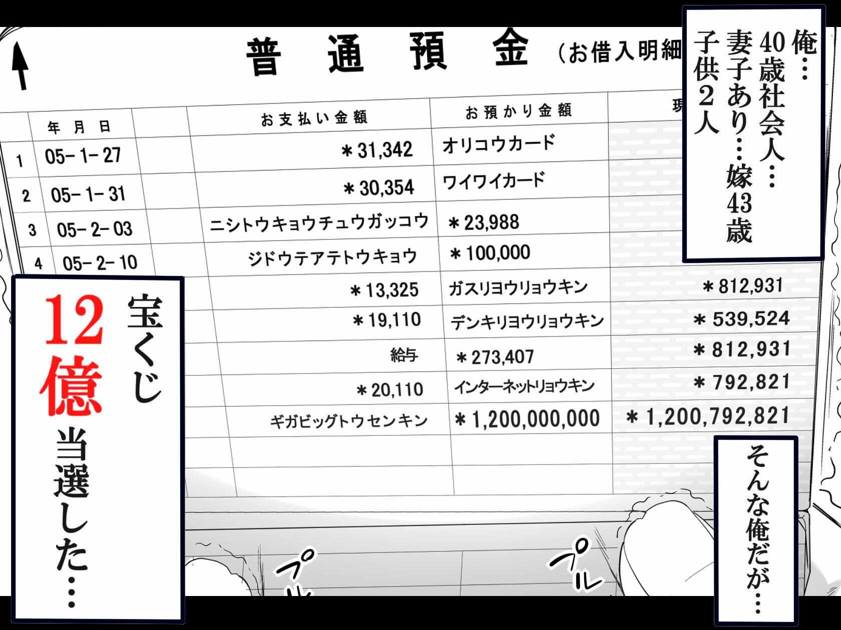 宝くじ12億当選！〜エロに全投資して、ハーレム御殿建設！！1