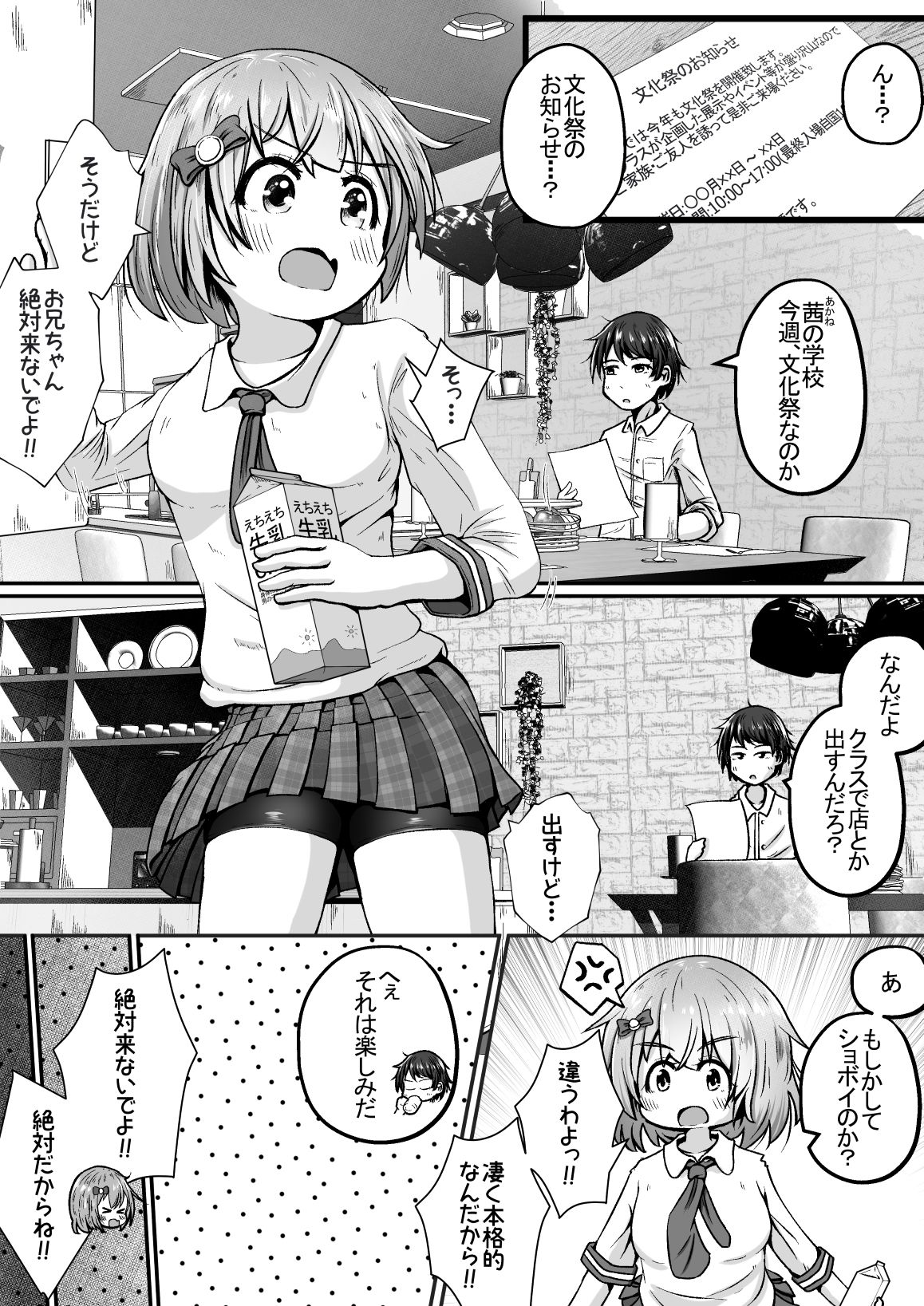 妹の学校の文化祭の出し物がトイレだったお話 1枚目