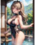 不倫旅行に連れてきた人妻にいろんなカッコをさせてみたCG集