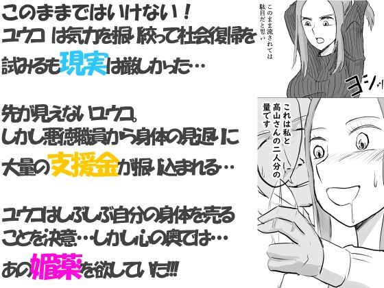 夫が意識不明になって塞ぎこんだ若妻に支援団体の職員が媚薬を盛って性奴●化する話 Lv2 画像2