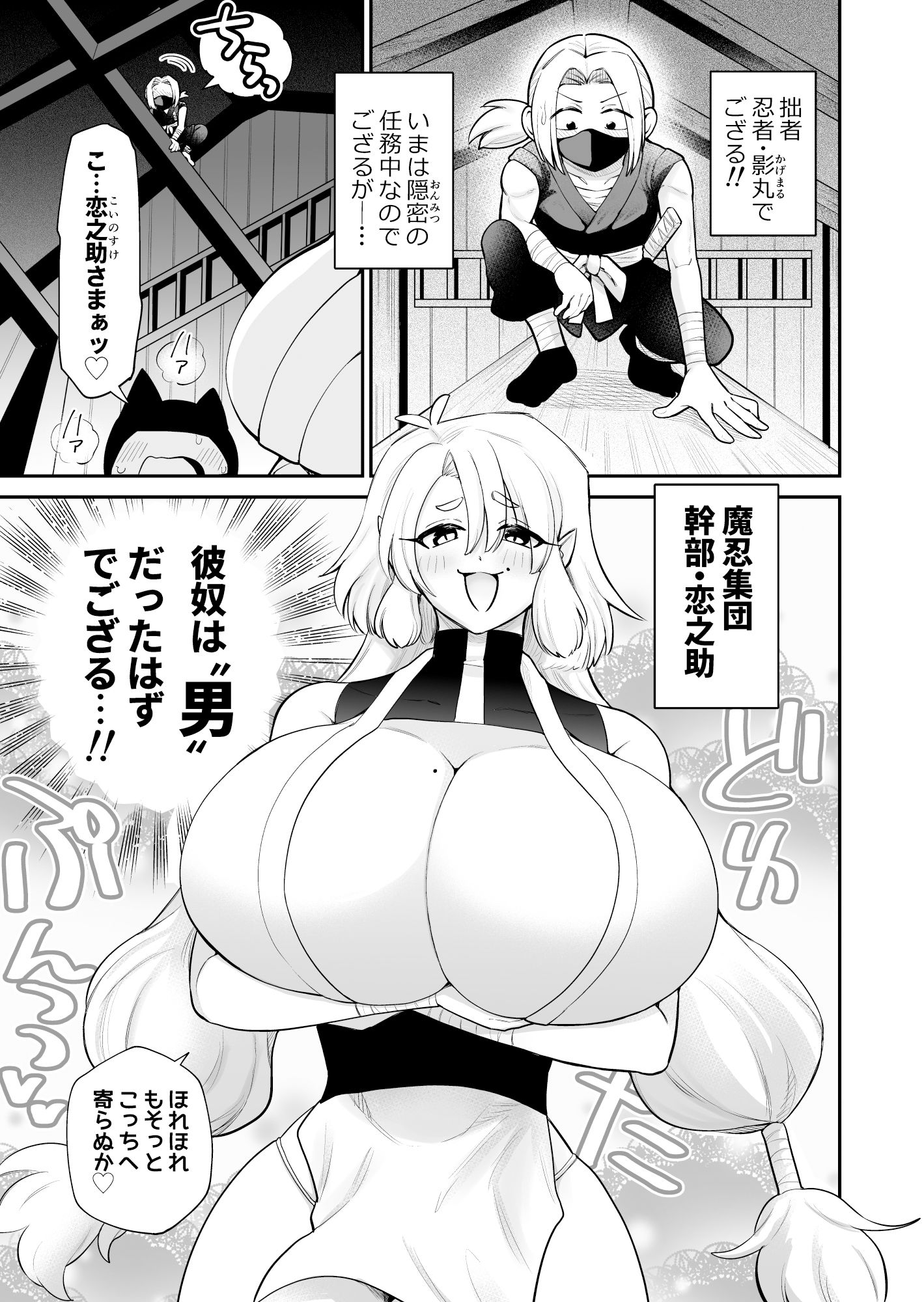 女体化恋乳忍法書画像no.1