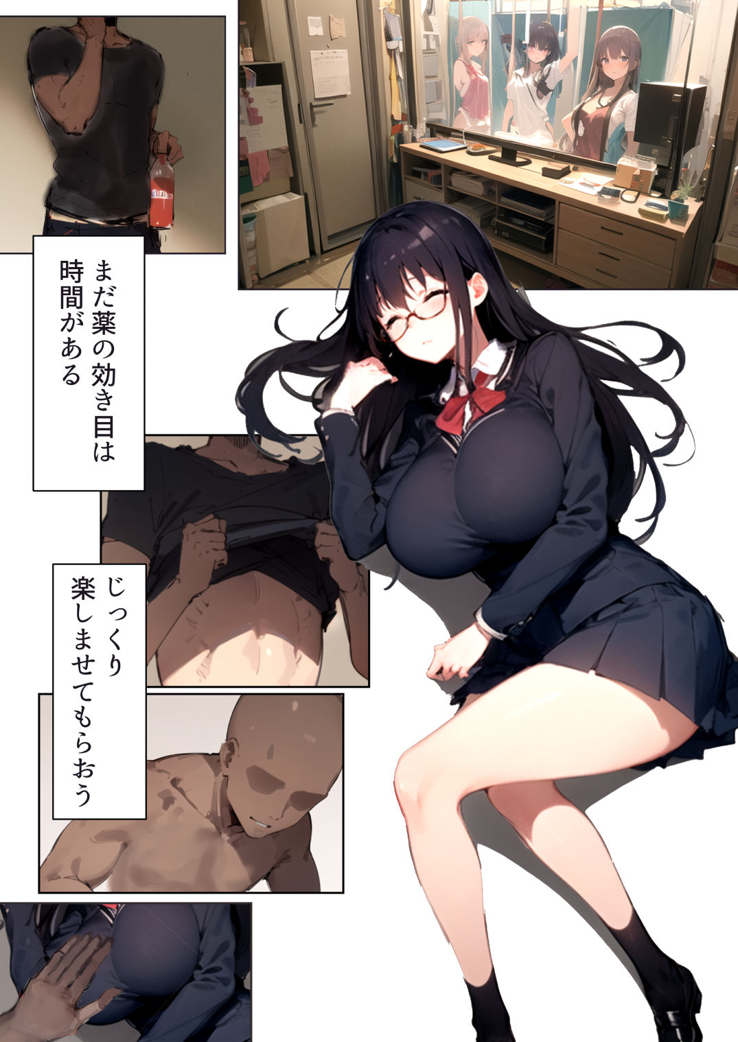 巨乳で内気な女子校生を襲ったつもりが逆に襲われちゃう話 画像1