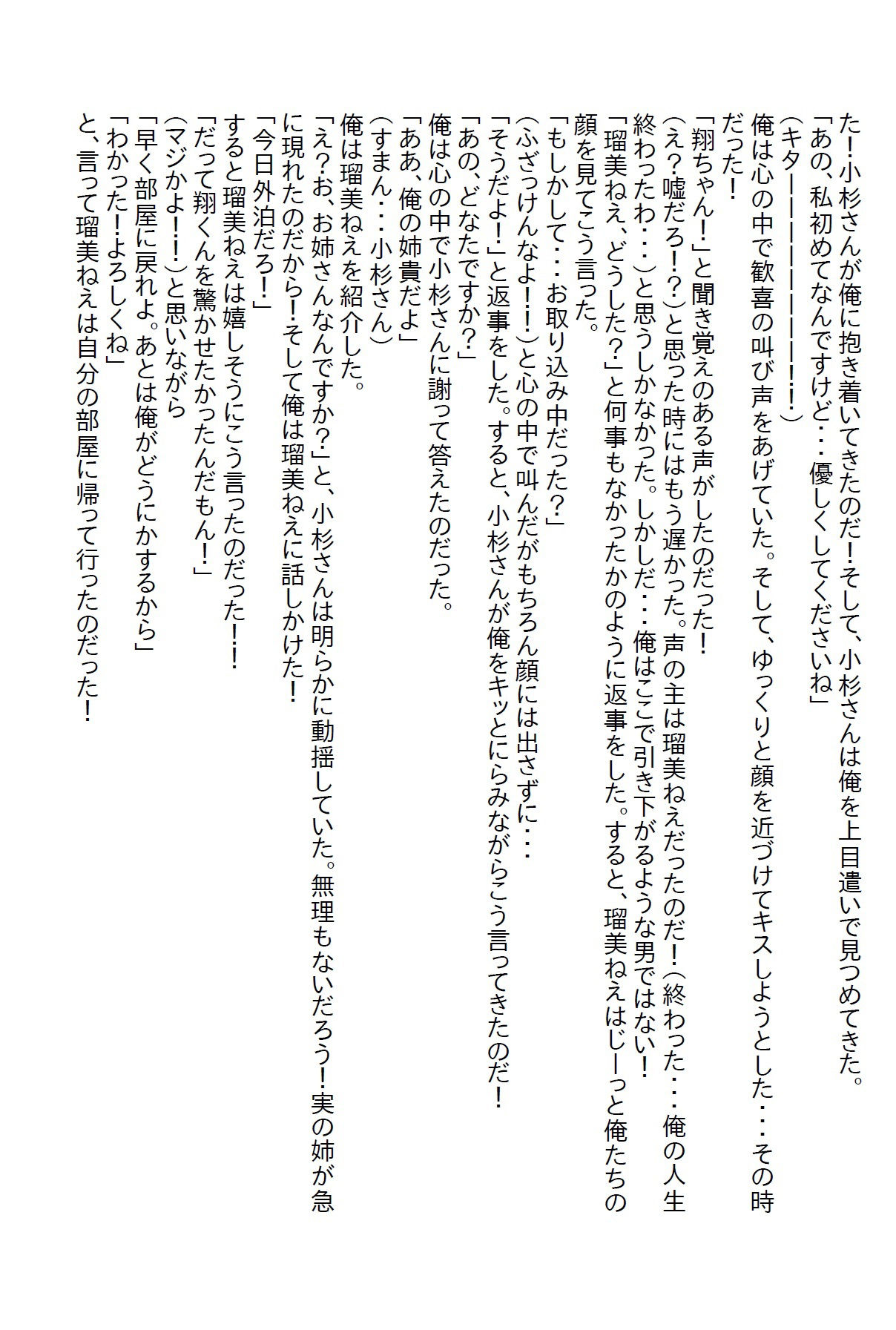 サンプル-【小説】俺を溺愛するブラコンの姉がいるのだがそんな俺に年下の彼女ができてしまい - サンプル画像