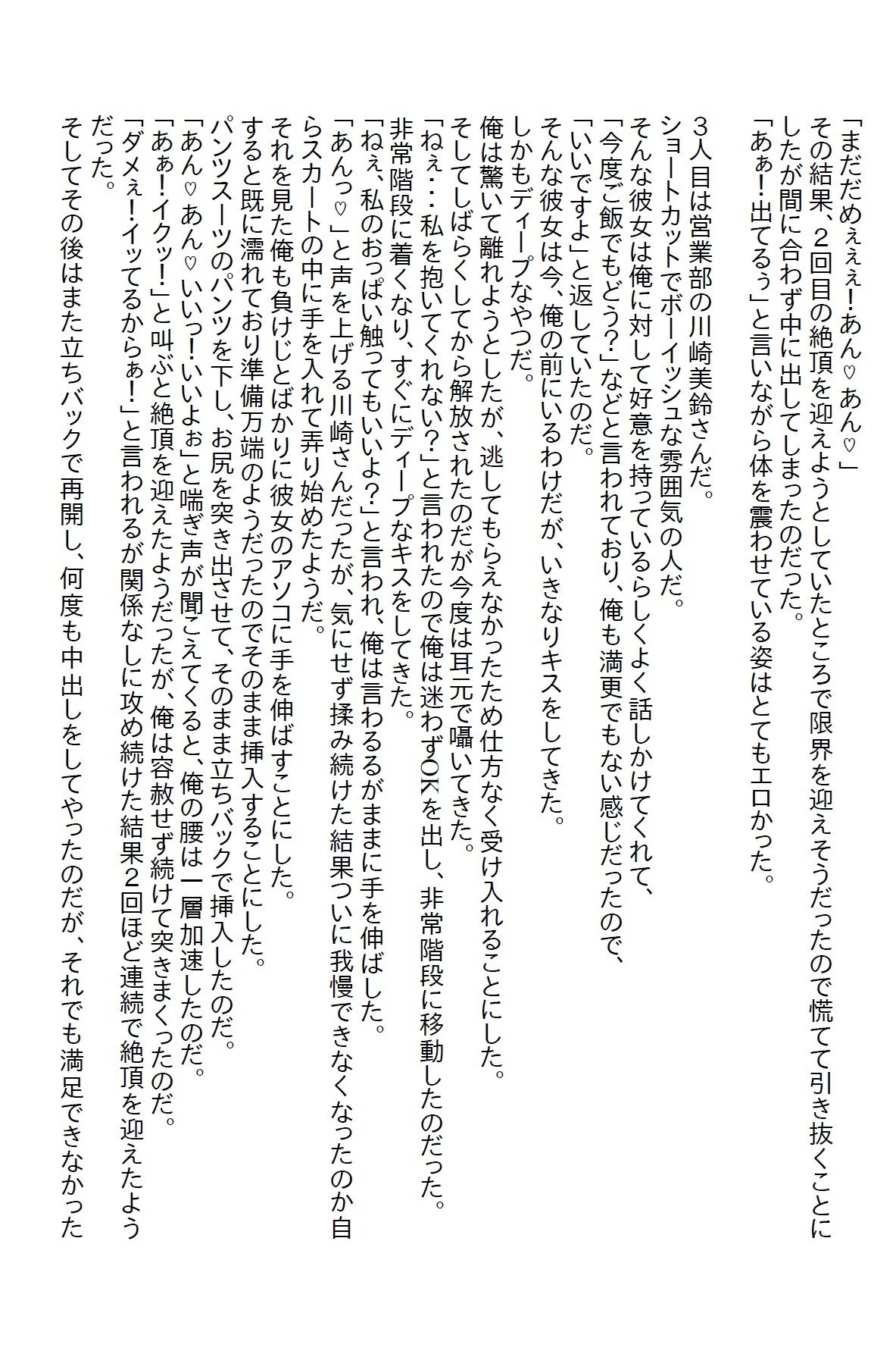 【お気軽小説】会社の女子社員の性奴●になったが、全員返り討ちにしてあげた 〜義妹がエロ過ぎて泣いた番外編〜 画像3