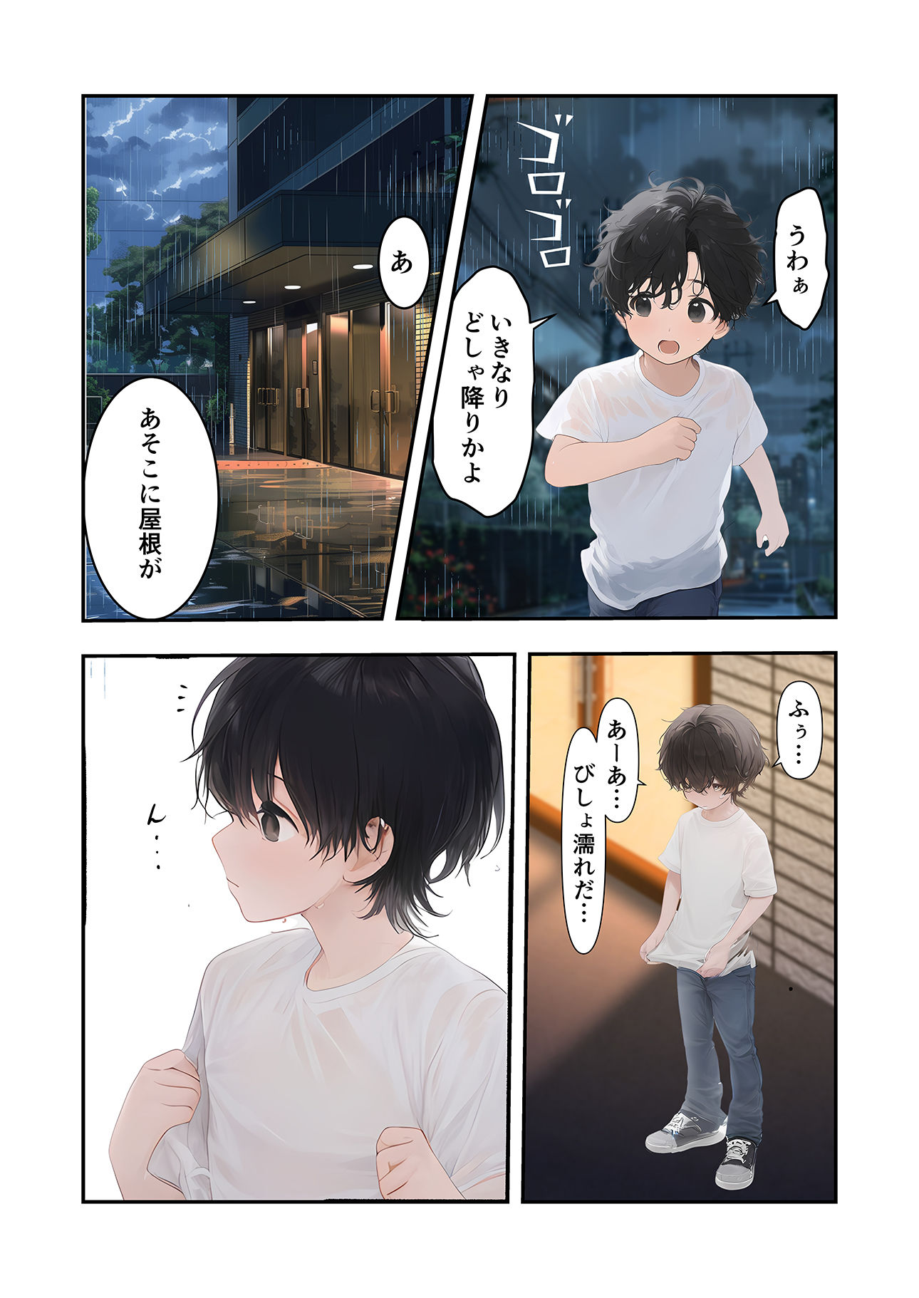 雨宿りのサンプル画像3