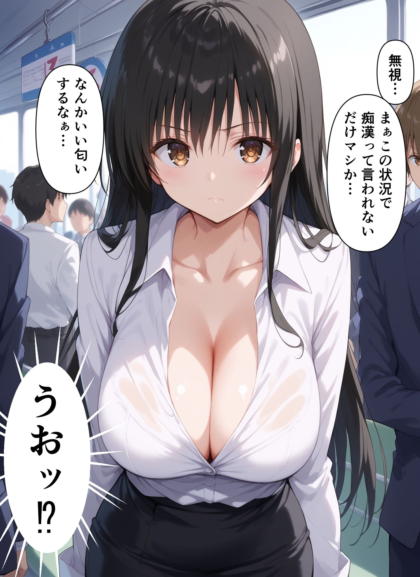 濃密！巨乳OLに渋々ヌいてもらった話 画像3