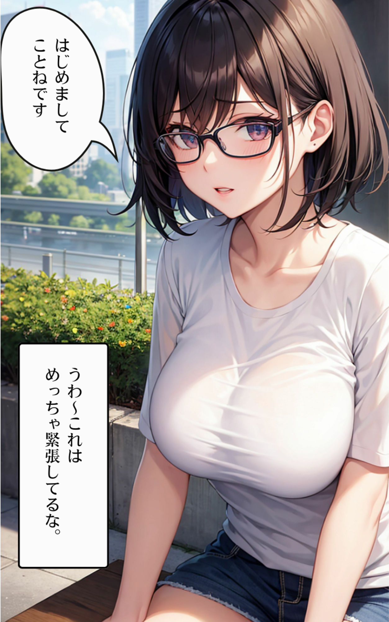 マッチングアプリで出会った陰キャ巨乳がえちえちだった件_1