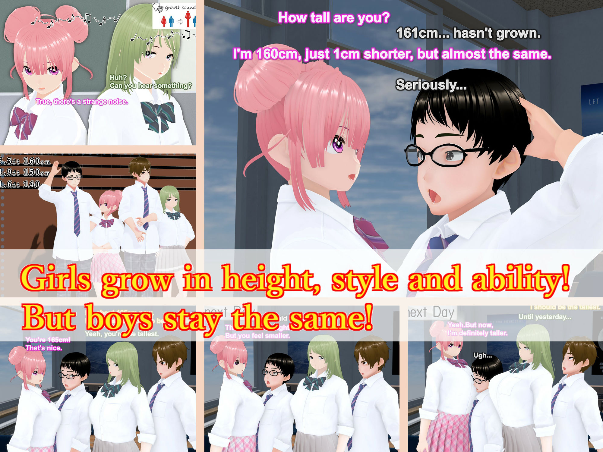 Outgrowing only girls， Overtake boys， Growth sound. Classmate Arc 画像1