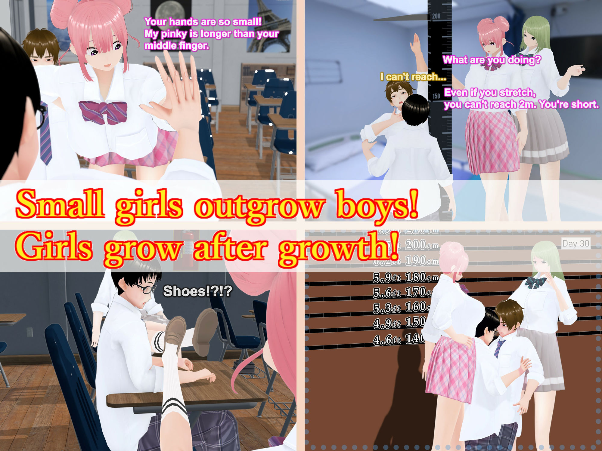 Outgrowing only girls， Overtake boys， Growth sound. Classmate Arc 画像2