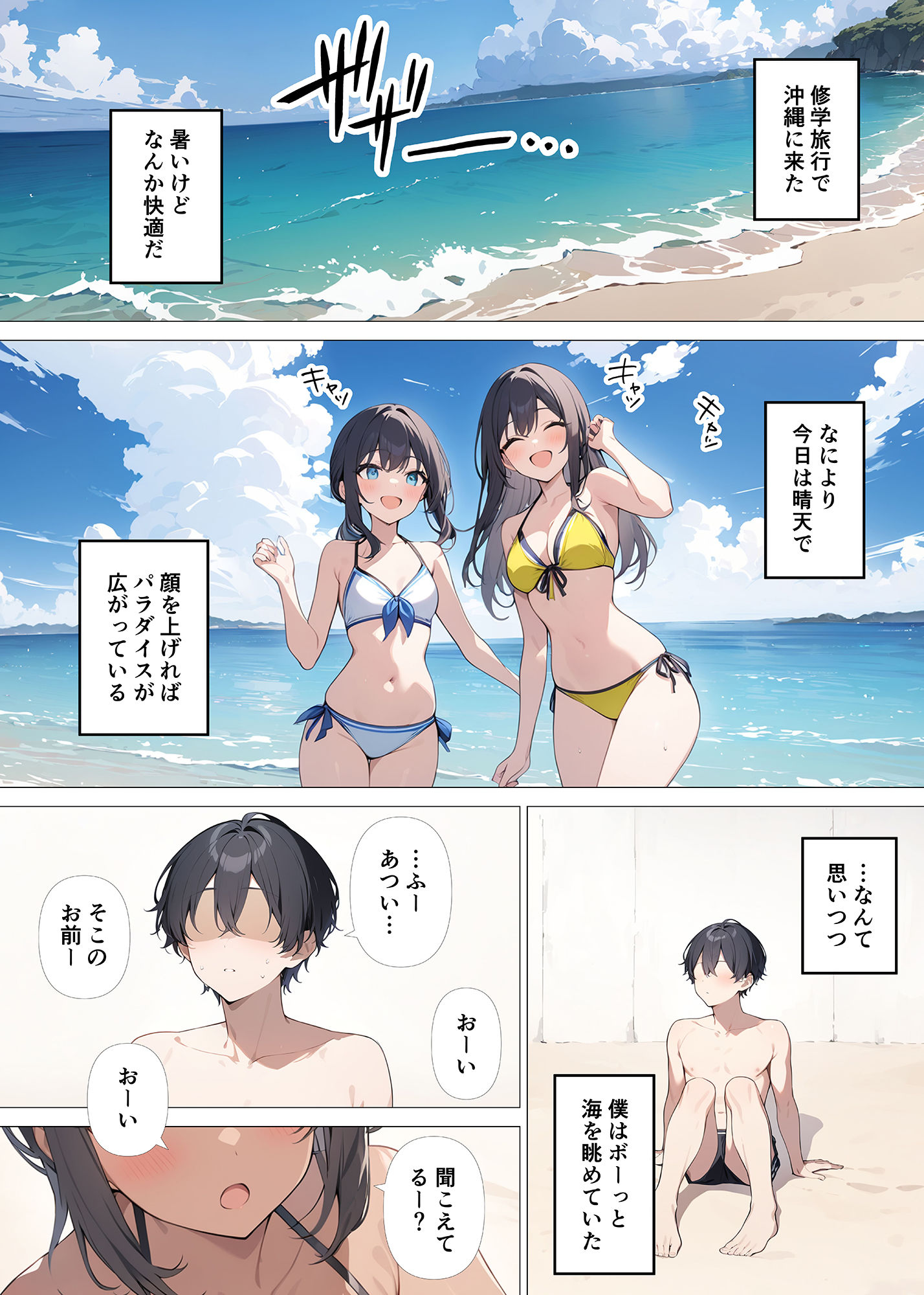 海で水泳部の女子とセックスする話_2