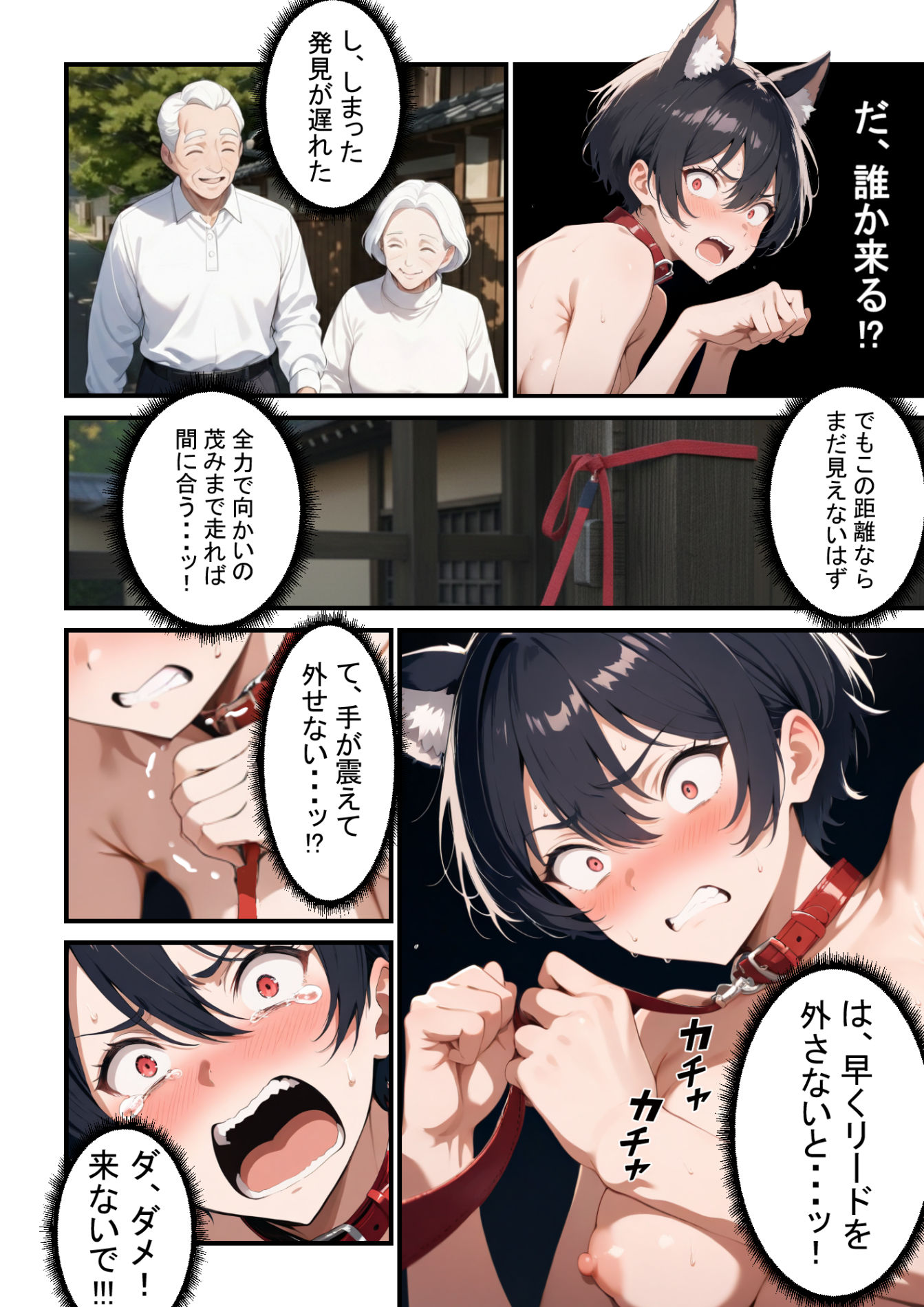 【無料エロ漫画】d_428098 犬塚真琴の警察犬調教録-三日目-前編(Rabbit ears)