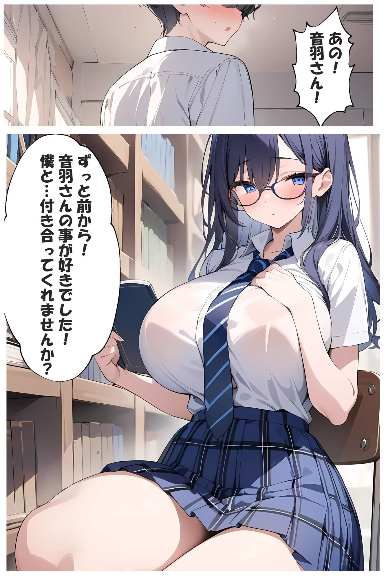 地味子ちゃんが巨乳でめちゃくちゃエロかった話 画像3