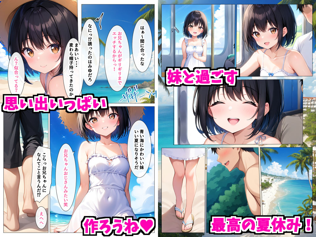 可愛い妹と旅行したらエチエチだったので何度も生ハメして中出ししまくった話 画像3