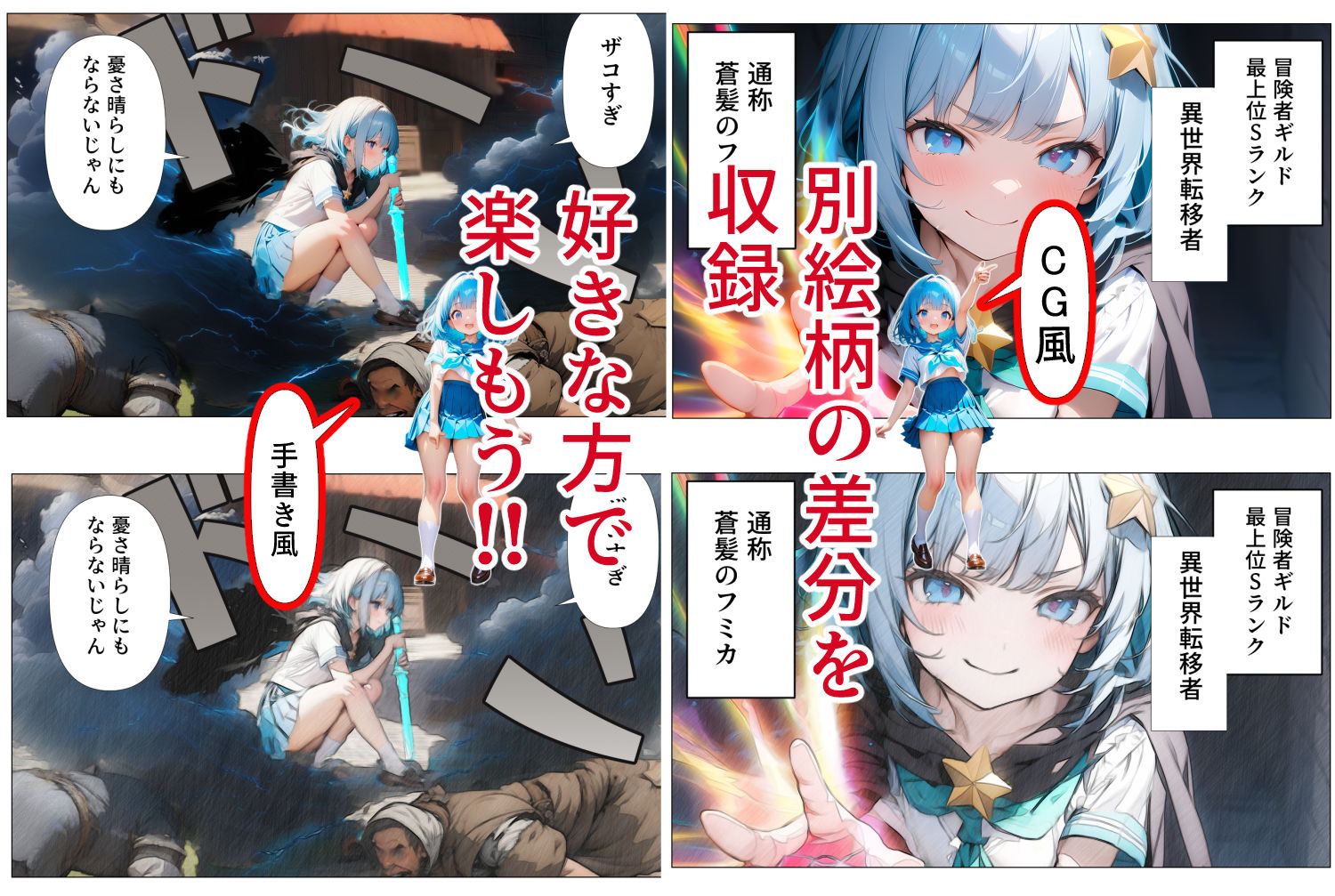 異世界転移した美少女がモブ男に負ける漫画 画像6