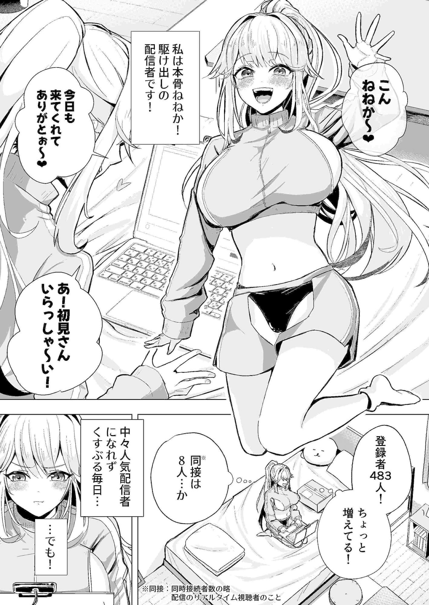 感覚共有マシンレビュー配信者 ガチ連続イキ？SEX生配信 画像1