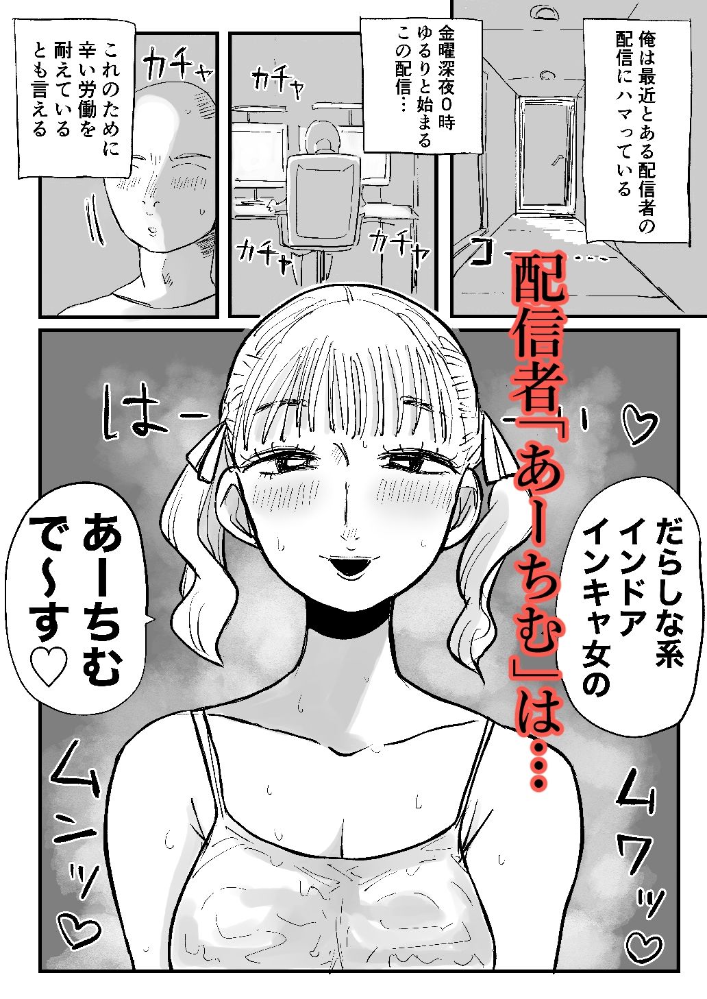 汗だく美人配信者のお部屋に招かれたら本気で全身嗅ぎまくるしかないっ！_1