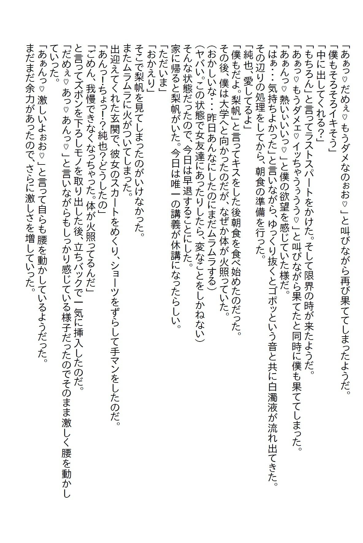 【お気軽小説】お泊り場所がいつも自宅ではなくラブホだった僕だが彼女の力で解決し、24時間エッチし放題になった 画像7