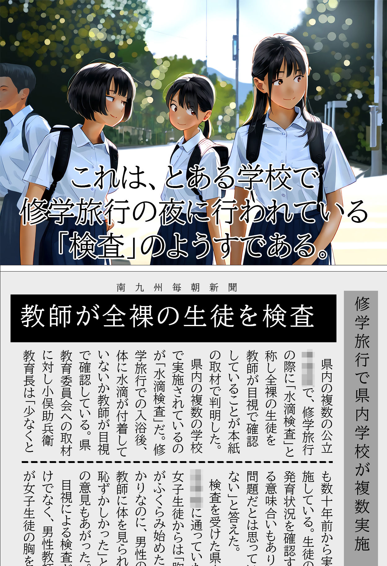 水滴検査〜修学旅行で教師に隅々までチェックされる少女たち_2