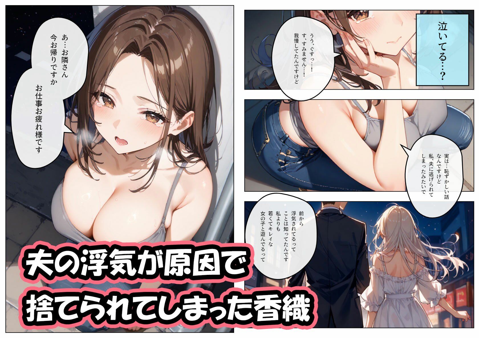 【コミック版】夫に浮気された隣に住む爆乳美人妻の仕返しえっち〜強○NTR中出しでおちんぽ上書き〜1