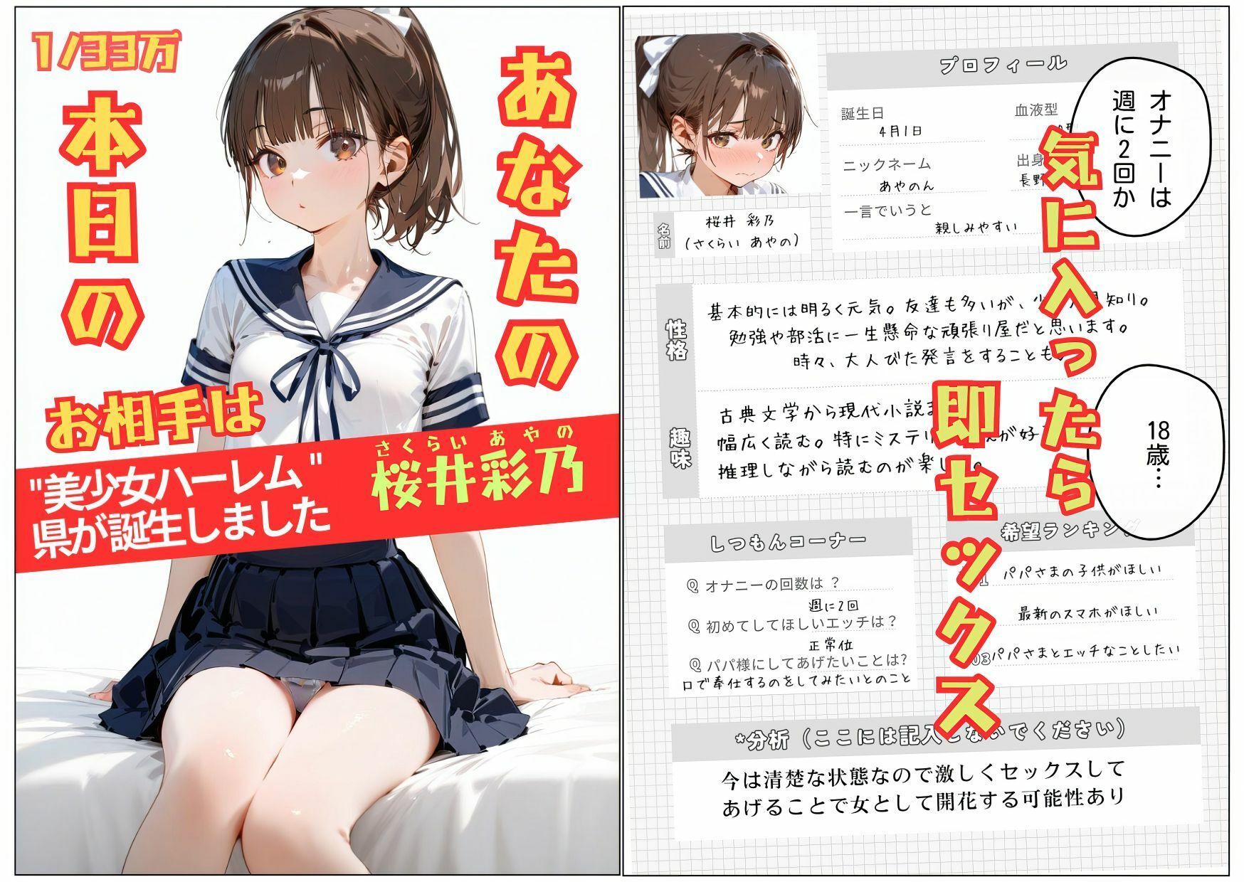 【速報です！】人類史上初！！純粋培養された33万人『美少女ハーレム県』が誕生しました！！！-体験型コミック・テーマパークOpen-_4