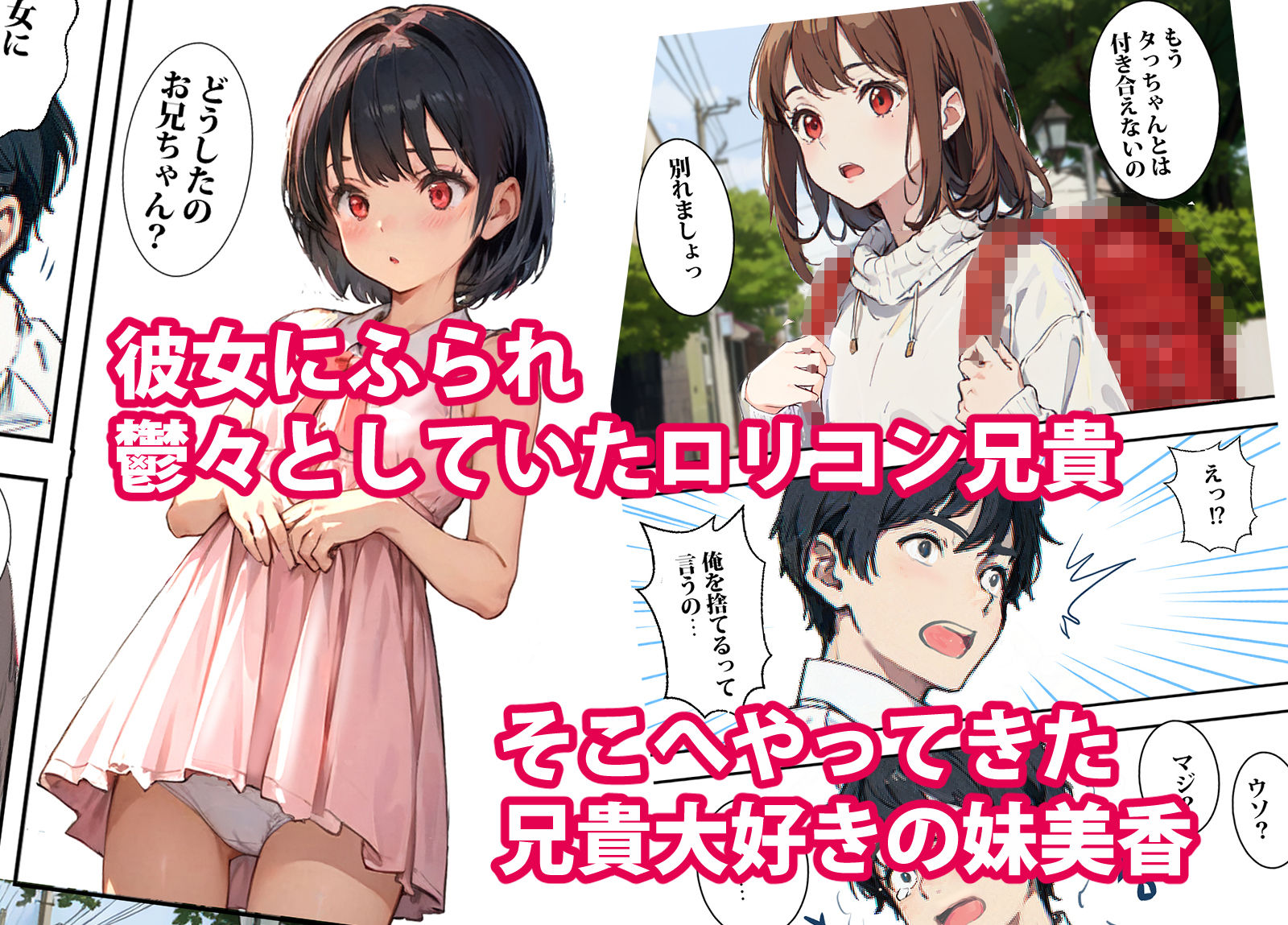 失恋した俺をツルペタオッパイで慰めてくれる妹 画像1