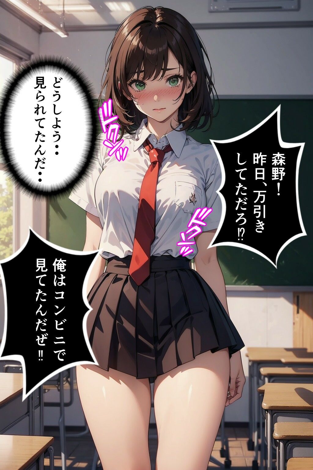 【セリフ付】女子校生の万引きがバレてやられた件 画像2