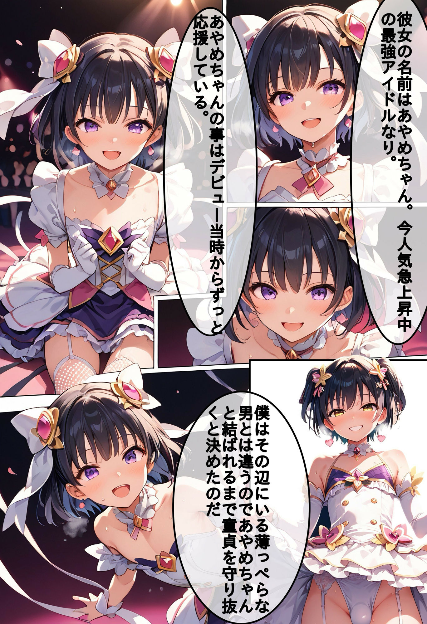 女の子のフリをしてファンを騙す性悪な男の娘アイドルは僕のおち〇ぽでわからせてやるのだ_4