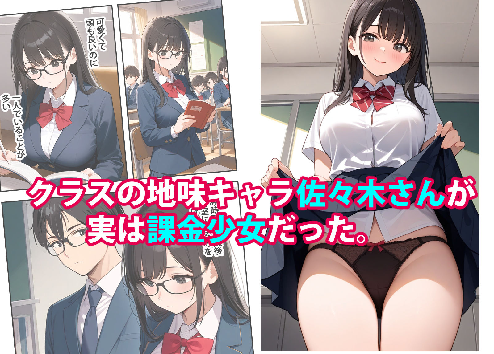 課金少女2 地味キャの佐々木さんが僕のために裸になってくれる 画像1