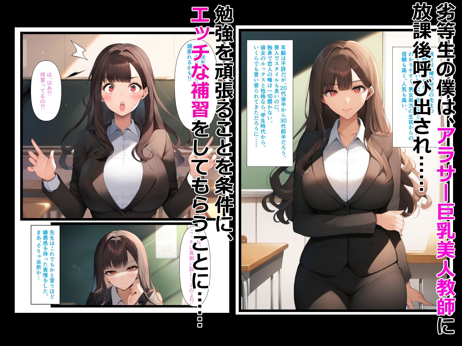 アラサー巨乳美人教師とご褒美らぶらぶえっちする話 画像1