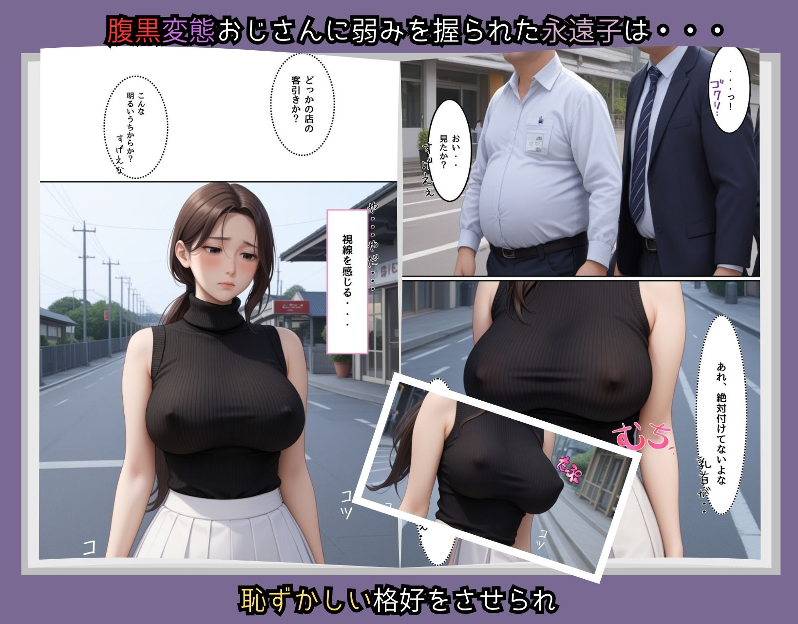 〜寝取られた妻と娘〜【公衆トイレで〇〇してウブな生娘にも強〇種付け編】 1枚目