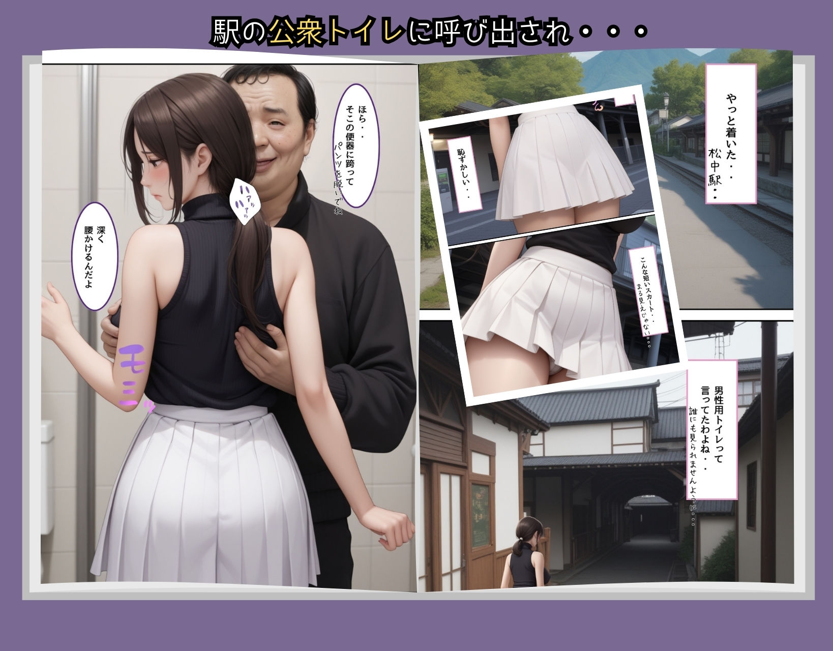 〜寝取られた妻と娘〜【公衆トイレで〇〇してウブな生娘にも強〇種付け編】 画像2