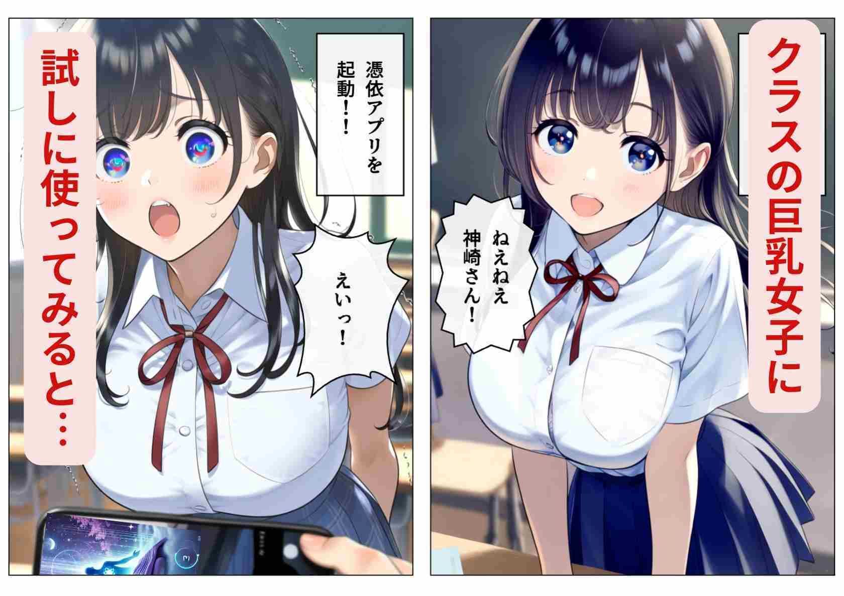 もし、性欲MAXの男子がクラスの巨乳清楚JKに憑依したら 画像2