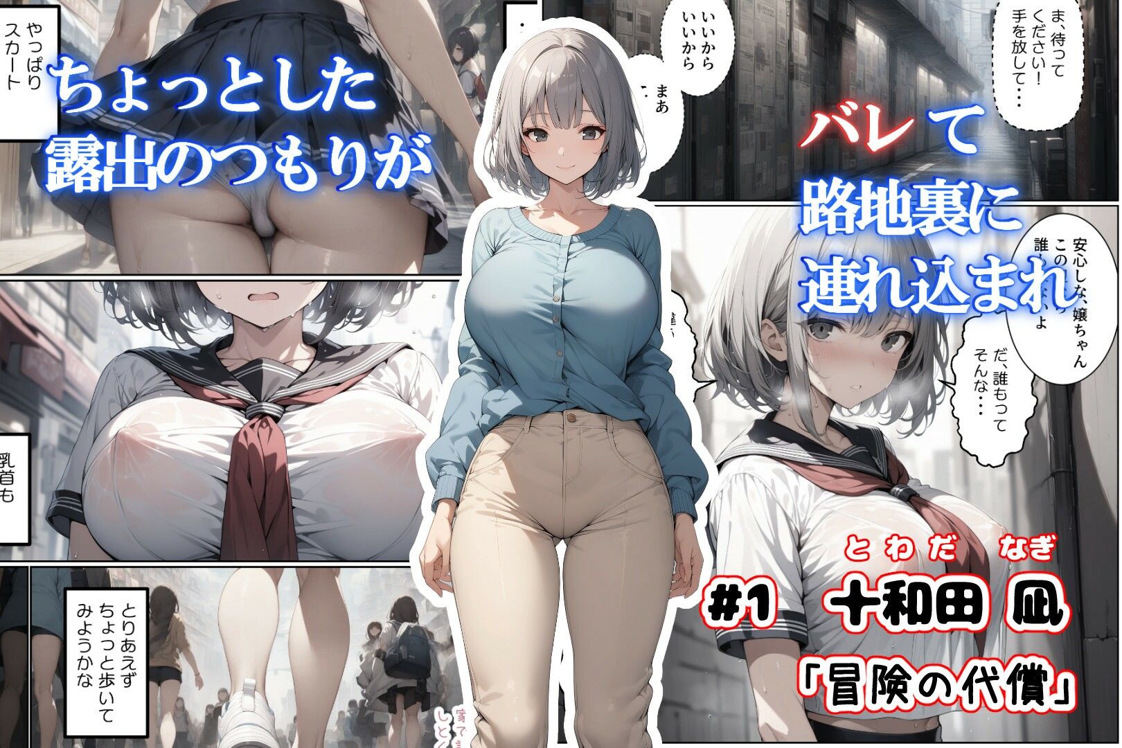 見られた・・・！  露出に堕ちる女子大生達 画像1