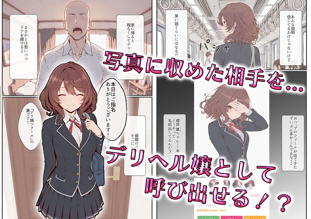 サンプル画像2:デリ嬢ツクール 〜街で見かけた美人母娘で童貞卒業？！〜(はりがねのこころ) [d_514171]