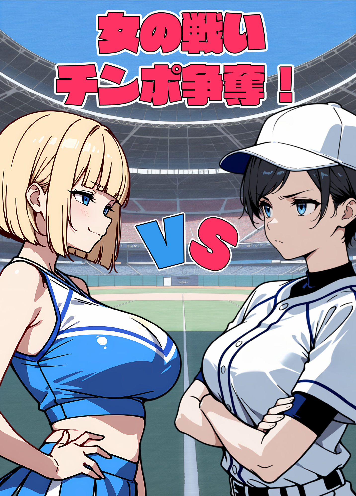 女の戦いチンポ争奪！野球部女子選手VSチア！9