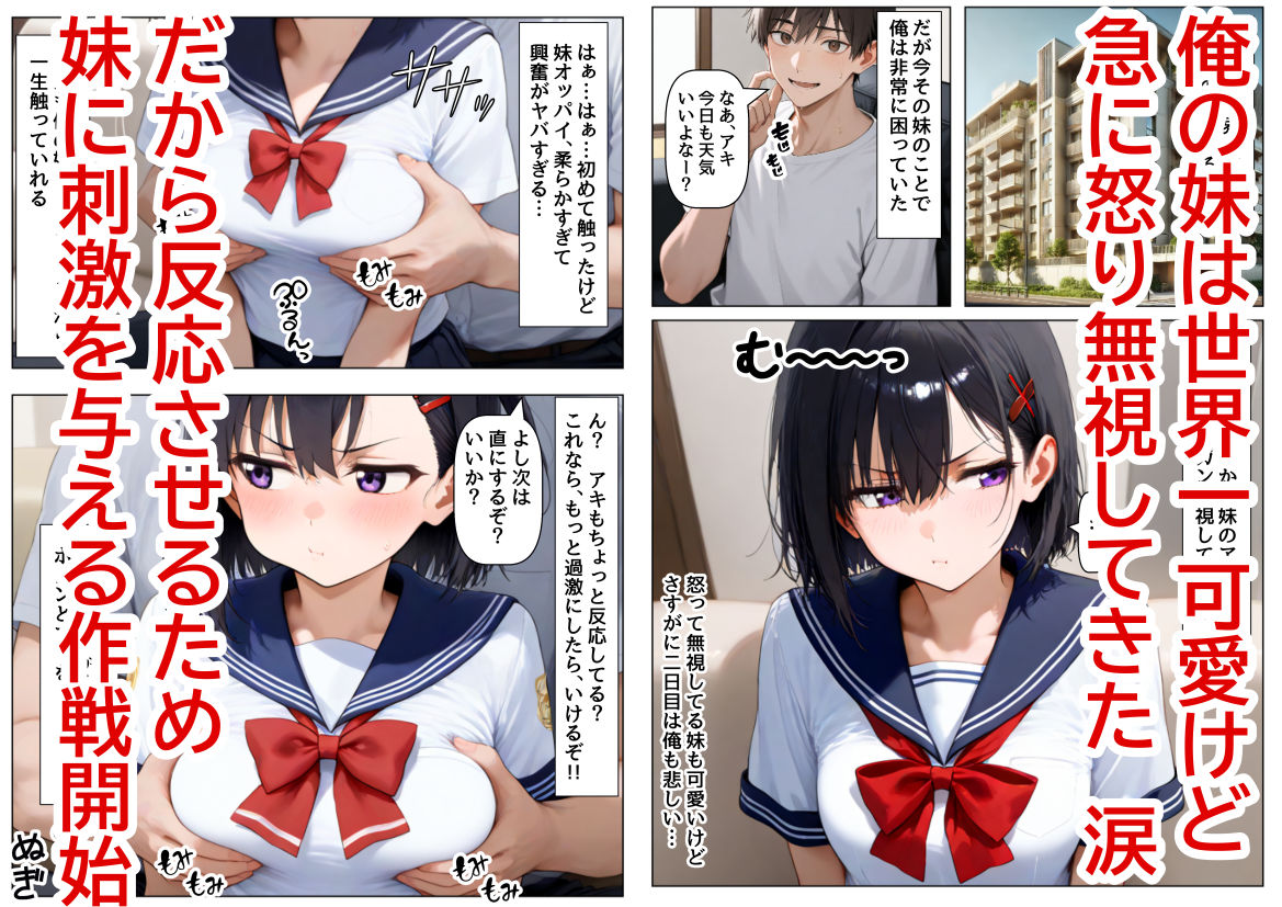 サンプル画像1:妹が無視してくるから、エッチないたずらをしてみる(『妹＆幼馴染』大好き商店（byハマダ殿下）) [d_522649]