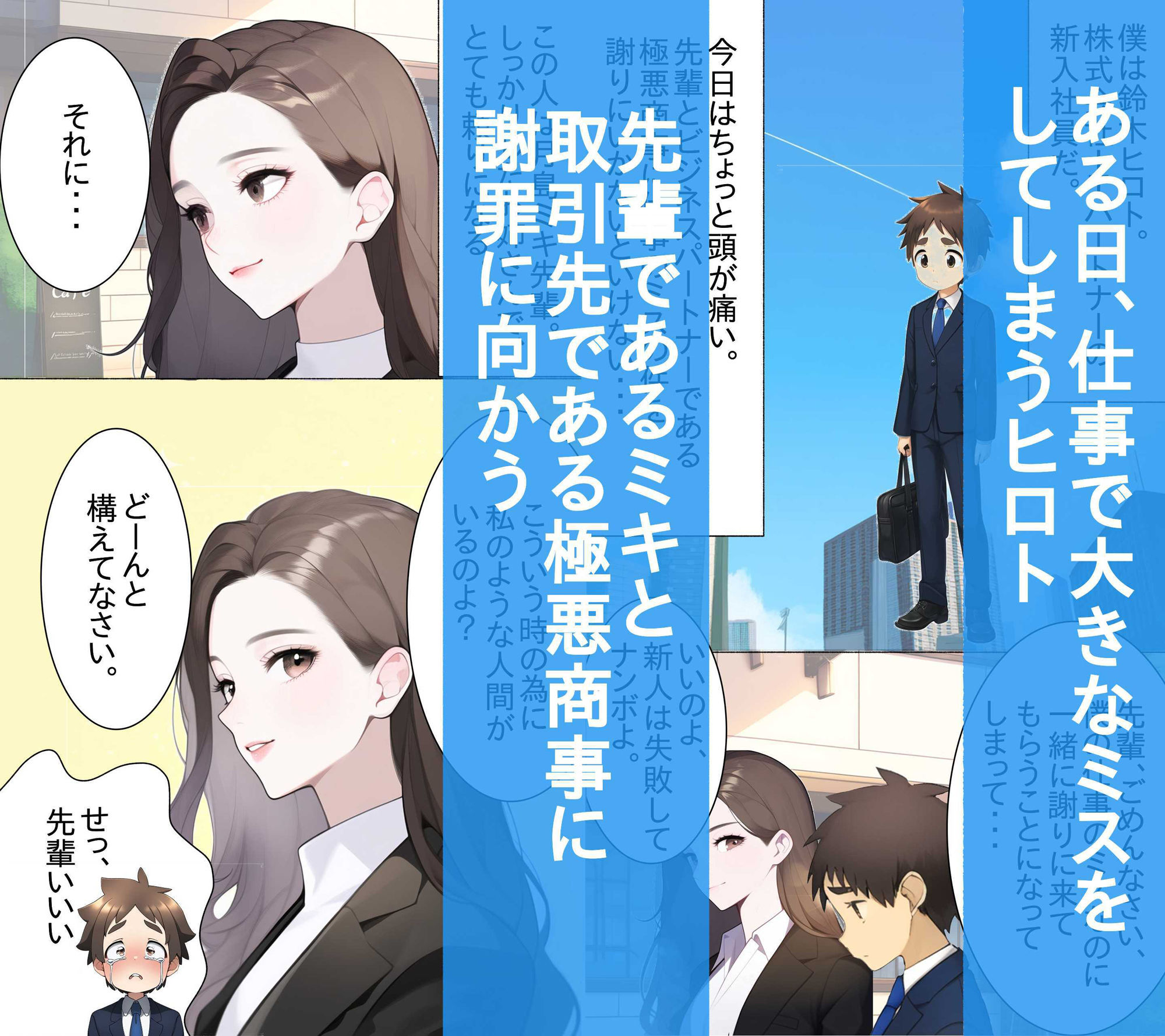 【高画質版】頼りになる先輩が罠にハメられ社長一族と・・・ 画像1