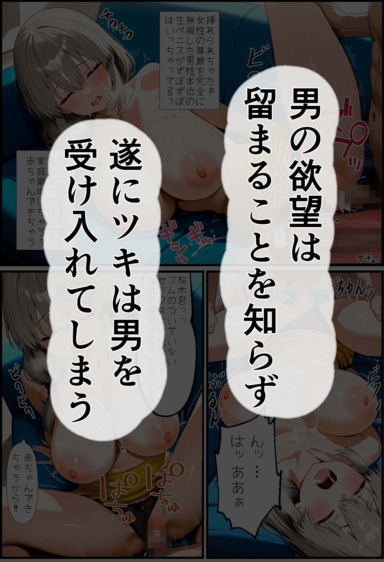 なんとかやり過ごしたものの再び男に迫られ禁断の快楽に溺れてしまう【娘のクズ彼氏】4