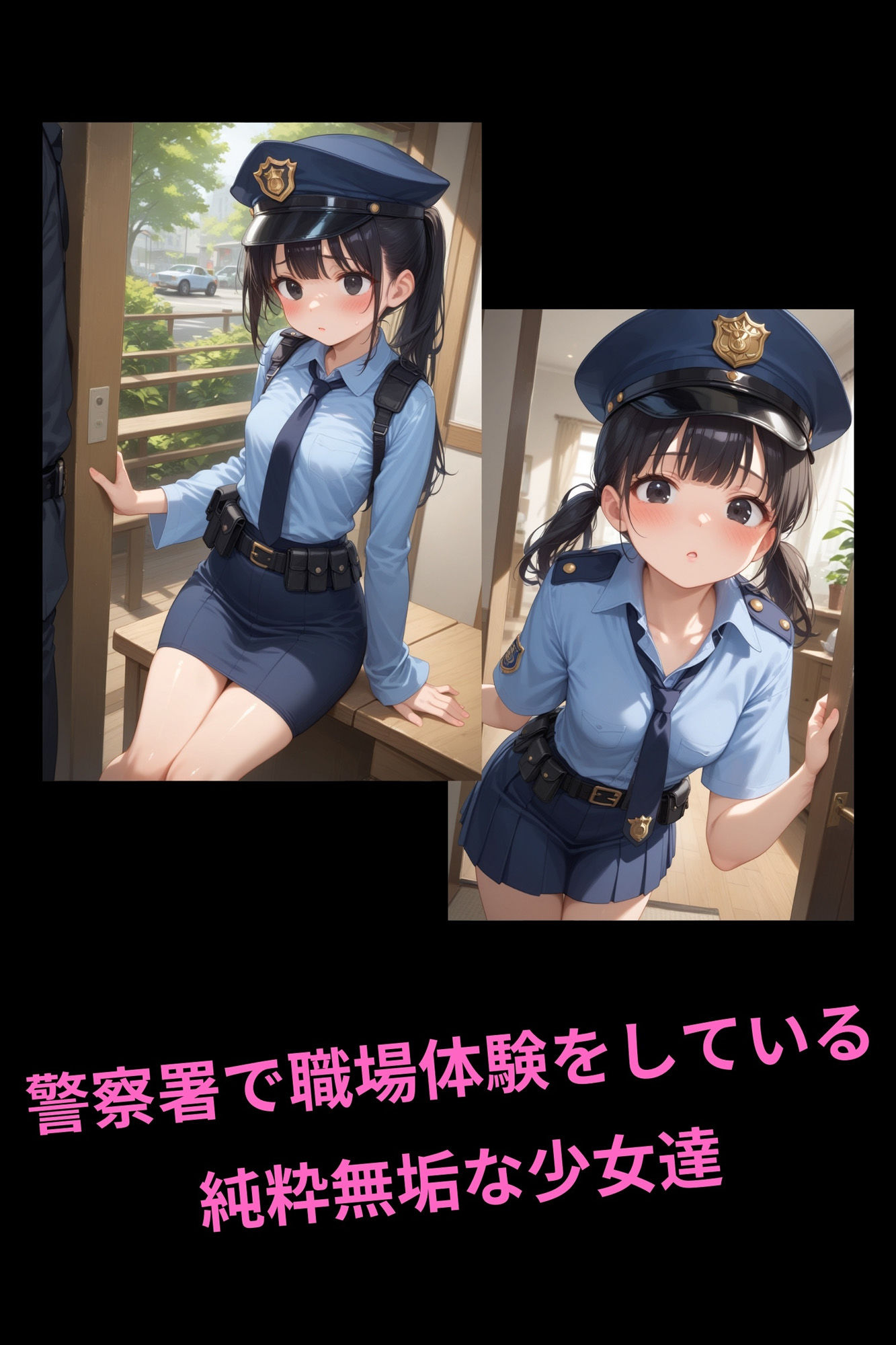 【ねぇ、どこ見てるの？】職場体験中の少女達が変態警官に犯●れる。6