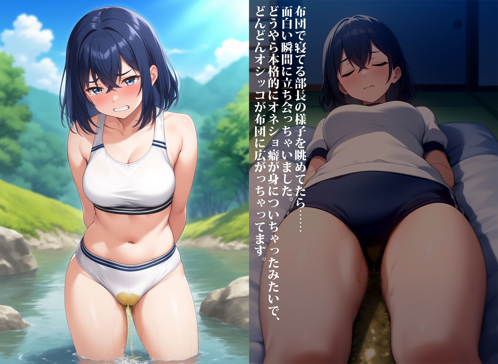 サンプル画像5:先輩。お漏らししたのをバラされたくなければ…分かってますよね？(性癖ユガ芽) [d_529514]