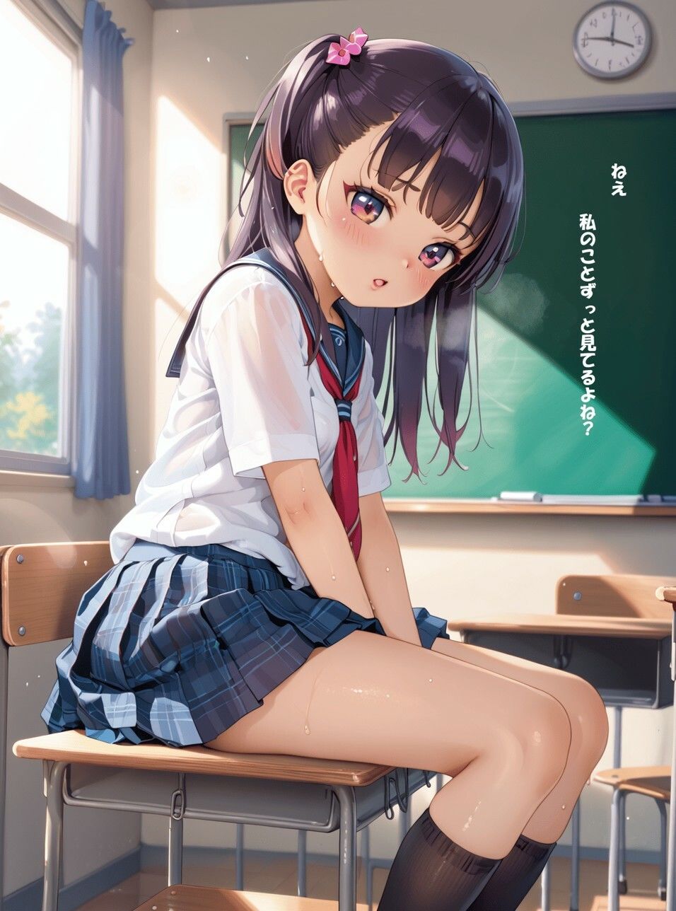 サンプル画像1:sakiの秘密〜教室でこっそり激しいSEX〜(みるくりぼん) [d_529883]