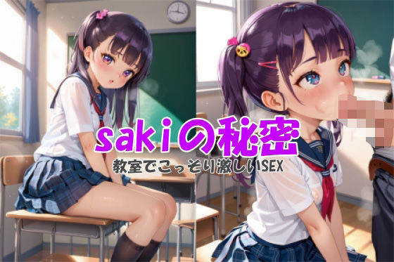 sakiの秘密〜教室でこっそり激しいSEX〜【みるくりぼん】