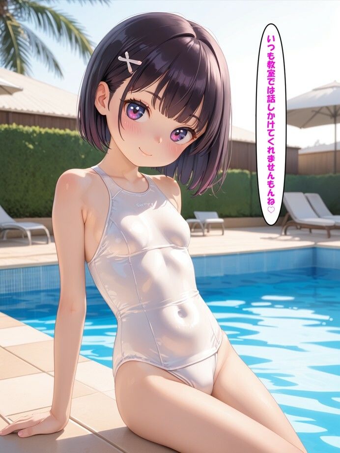 サンプル画像1:せんせーとプール（1）〜えっちな目で見ないでください！〜(みるくりぼん) [d_530274]