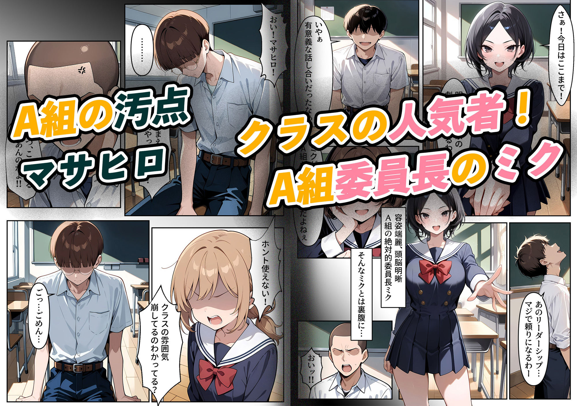 サンプル画像1:最悪委員長を堕とせ -陰キャ眼鏡男子、怪力の逆襲-(しらかばさん) [d_530390]
